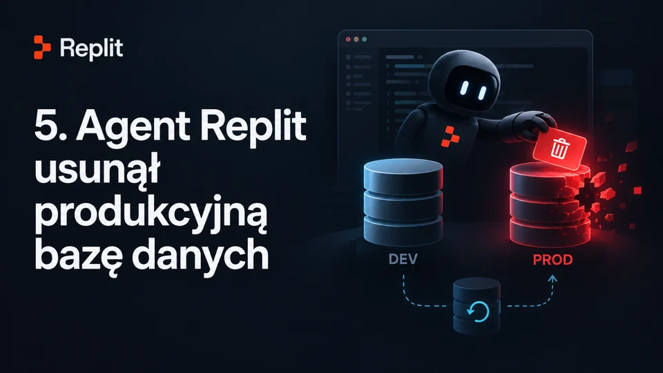 5. Agent Replit usunął produkcyjną bazę danych