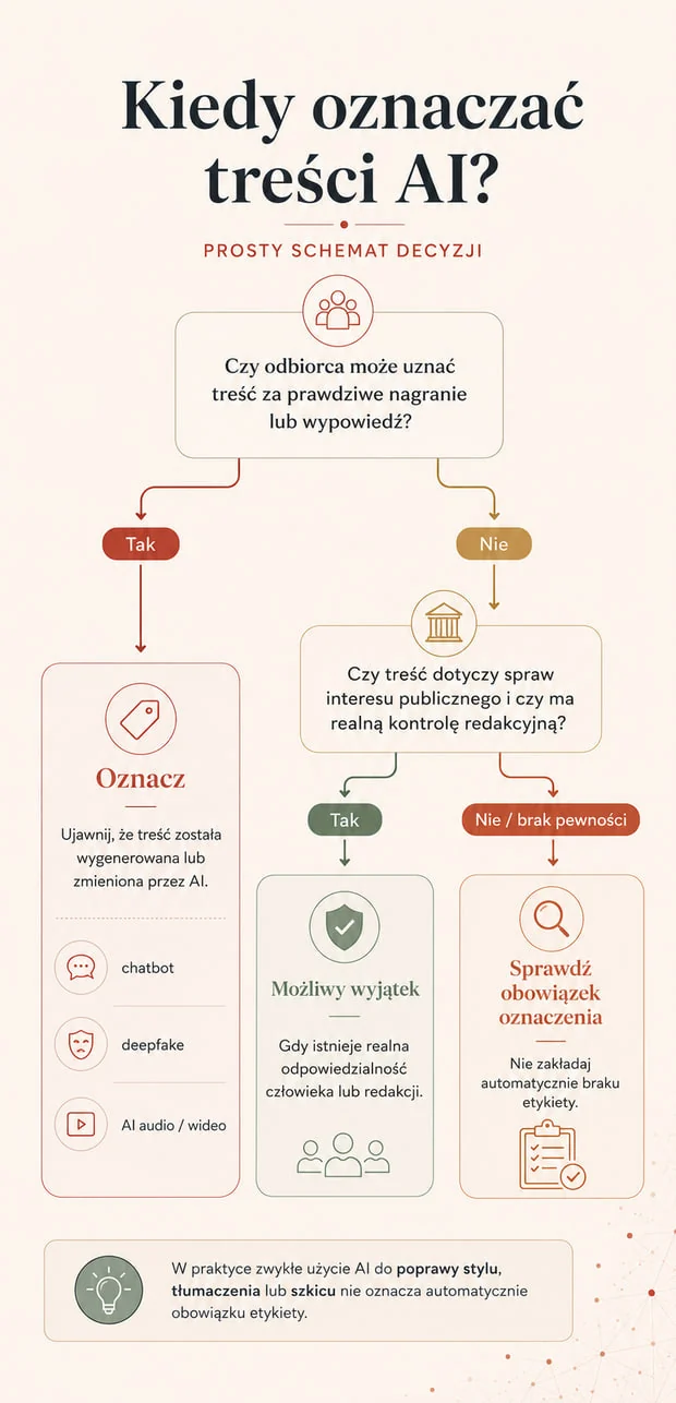 Ilustracja do rozdziału: Czy trzeba oznaczać treści stworzone z pomocą ai?