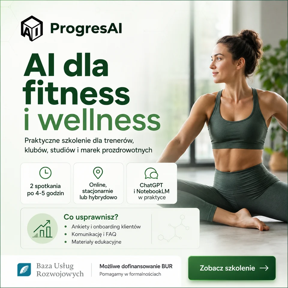 Nowe szkolenie: AI dla fitness i wellness