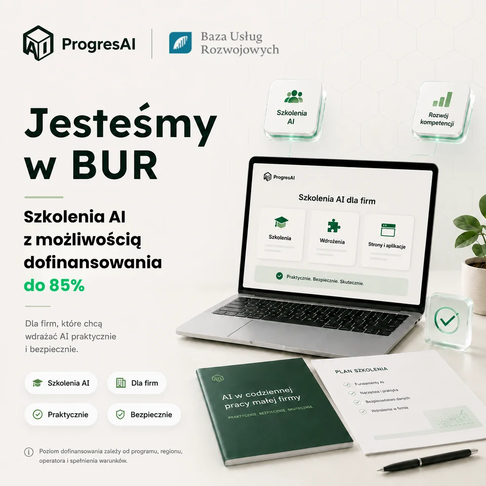 Szkolenia ProgresAI w Bazie Usług Rozwojowych